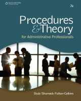 9781133396017-1133396011-Bundle: Procedures & Theory for Administrative Professionals, 7th + Office Technology CourseMate with eBook Access Code