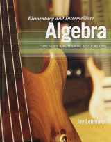 9780321708984-0321708989-Elementary and Intermediate Algebra: Functions & Authentic Applications
