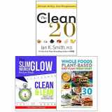 9789123793013-9123793015-The Clean 20, Clean and Lean Fast Diet Cookbook, Whole Food Plant Based Diet Plan 3 Books Collection Set