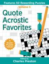 9780998832296-0998832294-Quote Acrostic Favorites: Features 50 Rewarding Puzzles (Puzzle Books for Fun)
