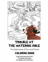 9780998242323-0998242322-Trouble at the Watering Hole: The Adventures of Emo and Chickie COLORING BOOK