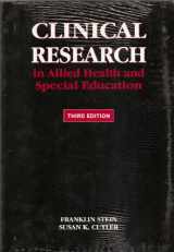 9781565936317-1565936310-Clinical Research in Allied Health and Special Education