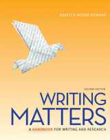 9780077721817-0077721810-Writing Matters 2e, Tabbed (Spiral) with Connect Composition for Writing Matter 2e Tabbed