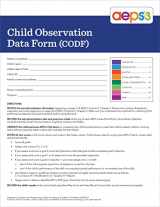 9781681255279-1681255278-AEPS®-3 Child Observation Data Form