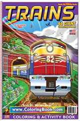 9781619531086-1619531089-Trains Really Big Coloring Book 12 X 18