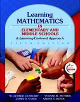 9780131381384-0131381385-Learning Mathematics in Elementary and Middle Schools: A Learner-Centered Approach (with MyEducationLab) (5th Edition)