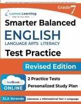 9781940484792-1940484790-SBAC Test Prep: Grade 7 English Language Arts Literacy (ELA) Common Core Practice Book and Full-length Online Assessments: Smarter Balanced Study Guide (SBAC by Lumos Learning)