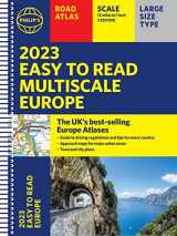 9781849075541-1849075549-2023 Philip's Easy to Read Multiscale Road Atlas Europe: (A4 Spiral binding)