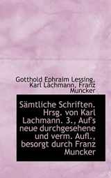 9781116509410-1116509415-Samtliche Schriften. Hrsg. Von Karl Lachmann. 3., Auf's Neue Durchgesehene Und Verm. Aufl., Besorgt (German Edition)