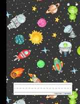 9781079131536-1079131531-Primary Composition Notebook: Grades K-2 School Exercise Book | Story Picture Space with Dotted Midline | Galaxy Rocket