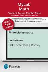9780137423859-0137423853-Finite Mathematics -- MyLab Math with Pearson eText + Print Combo Access Code
