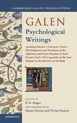 9780521765176-052176517X-Galen: Psychological Writings: Avoiding Distress, Character Traits, The Diagnosis and Treatment of the Affections and Errors Peculiar to Each Person's ... of the Body (Cambridge Galen Translations)