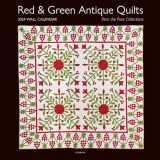 9781644034224-1644034220-2024 Wall Calendar Red & Green Antique Quilts from the Poos Collection: 12 months; 12” x 12”