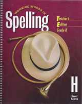 9780669459586-0669459585-Working Words in Spelling, Level H, Grade 8, Teacher's Edition