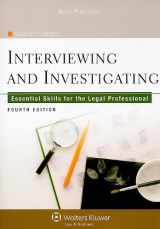 9780735587359-0735587353-Interviewing and Investigating: Essential Skills for the Legal Professional