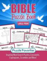 9781947676527-1947676520-Bible Puzzle Book Large Print: Inspiring Bible Verse Word Search, Cryptograms, Crosswords, Scrambles and More! Activities to Encourage in Christian Faith and Hope