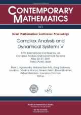 9780821890240-0821890247-Complex Analysis and Dynamical Systems V: Israel Mathematical Conference Proceedings, Fifth International Conference on Complex Analysis and Dynamical ... (Acre), Israel (Contemporary Mathematics)