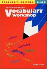 9780821576229-0821576224-Vocabulary Workshop, Level G Teacher Edition