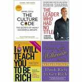 9789123906017-9123906014-The Culture Code, The Leader Who Had No Title, I Will Teach You To Be Rich, Secrets of the Millionaire Mind 4 Books Collection Set