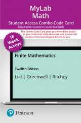 9780137423828-0137423829-Finite Mathematics -- MyLab Math with Pearson eText + Print Combo Access Code