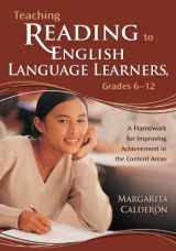9781412909259-1412909252-Teaching Reading to English Language Learners, Grades 6-12: A Framework for Improving Achievement in the Content Areas