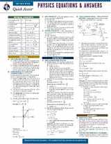 9780738607443-0738607444-Physics Equations and Answers - REA's Quick Access Reference Chart (Quick Access Reference Charts)