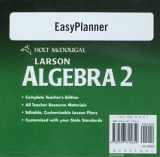 9780547315652-0547315651-Holt McDougal Larson Algebra 2: Easy Planner DVD-ROM