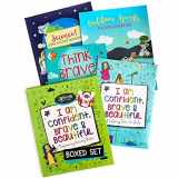 9781734287646-1734287640-I Am Confident, Brave & Beautiful: Boxed Set - 4 Activity Books from Hopscotch Girls - 2 Coloring Books + 2 Sticker Books (English)