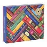 9780735353268-0735353263-Galison Phat Dog Vintage Library 1000 Piece Jigsaw Puzzle for Adults and Families, Foil Stamped Challenging Puzzle Adds A Vibrant Pop of Color (735353263)