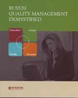 9780071621328-0071621326-Quality Management Demystified (Bus520) (Strayer University)
