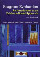 9781305101968-1305101960-Program Evaluation: An Introduction to an Evidence-Based Approach