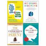 9789123801688-9123801689-Whole-Brain Child, How To Talk So Kids Will Listen And Listen So Kids Will Talk, No-Drama Discipline, Conscious Parent 4 Books Collection Set