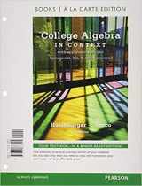 9780321837554-032183755X-College Algebra in Context, Books a la Carte Edition Plus NEW MyMathLab with Pearson eText -- Access Card Package