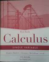 9780471660019-0471660019-Calculus, Test Bank: Single and Multivariable