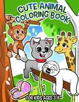 9780648309451-0648309452-Cute Animal Coloring Book: For Kids Ages 3-8 (Coloring Books for Kids)