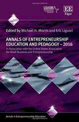 9781784719159-1784719153-Annals of Entrepreneurship Education and Pedagogy – 2016 (Annals in Entrepreneurship Education series)