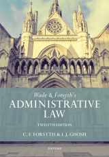 9780198806851-019880685X-Wade & Forsyth's Administrative Law