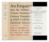9780859676397-0859676390-An enquiry into the nature of certain nineteenth century pamphlets: With an epilogue