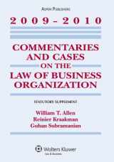 9780735584105-0735584109-Commentaries & Cases Law Business Organization 2009-2010 Statutory Supplement