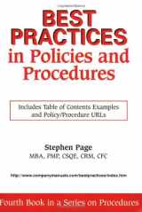 9781929065073-1929065078-Best Practices in Policies and Procedures