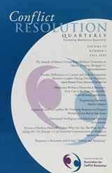 9780787963606-0787963607-Conflict Resolution Quarterly, No. 1, 2002 (J-B MQ Single Issue Mediation Quarterly) (Volume 20)