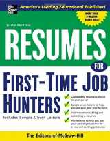 9780071438520-0071438521-Resumes for First-Time Job Hunters, Third edition (VGM Professional Resumes Series)