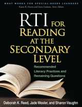 9781462503568-146250356X-RTI for Reading at the Secondary Level: Recommended Literacy Practices and Remaining Questions (What Works for Special-Needs Learners)