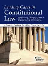 9781683287148-1683287142-Leading Cases in Constitutional law, A Compact Casebook for a Short Course (American Casebook Series)