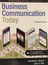 9780133867558-0133867552-Business Communication Today (13th Edition)