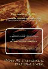9780077236403-0077236408-McGraw-Hill Paralegal State-Specific Online Portal One-Year Subcription Card