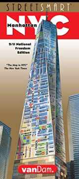 9781934395981-1934395986-StreetSmart NYC Map 9/11 Edition by VanDam -- Laminated City Street Map of Manhattan, New York, in 9/11 National Freedom Edition - Folding pocket size ... walks, ferry and subway map; 2020 Edition