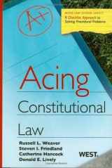 9780314181350-0314181350-Acing Constitutional Law (Acing Law School) (Acing Series)