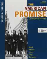 9781457666278-1457666278-American Promise, A Concise History 5e V2 & Reading the American Past 5e V2