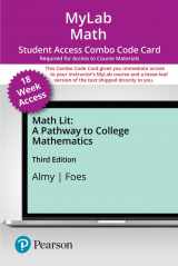 9780137418787-0137418787-Math Lit: A Pathway to College Mathematics -- MyLab Math with Pearson eText + Print Combo Access Code